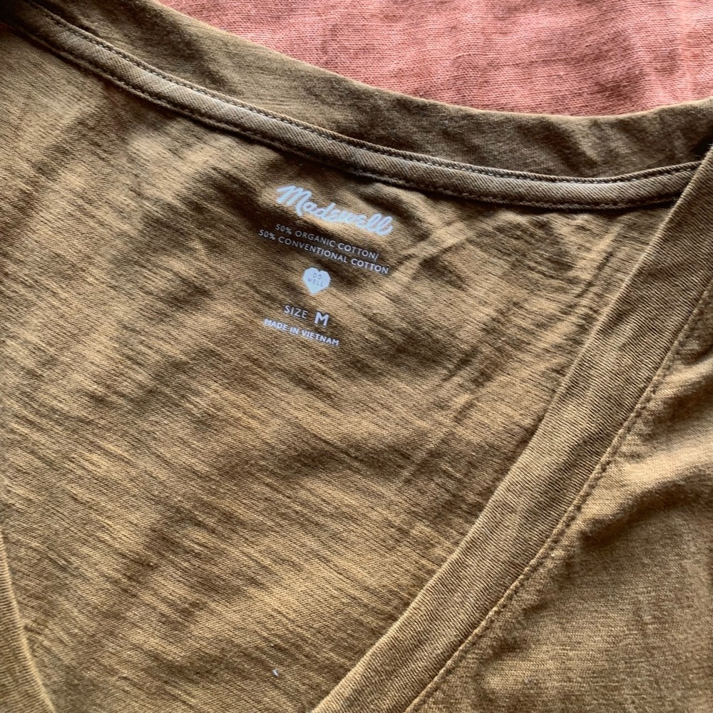 NWT Madewell Whisper Cotton V Neck Tank - Picture 4 of 6